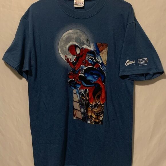 Vintage 2002 MARVEL Graphitti Spider-Man T-Shirt - Picture 1 of 5